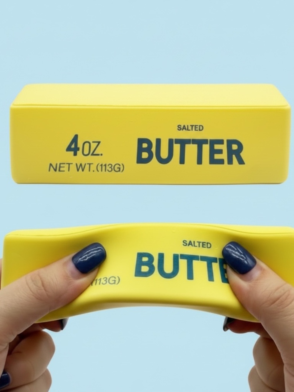 Yellow Butter-Shaped Squishy